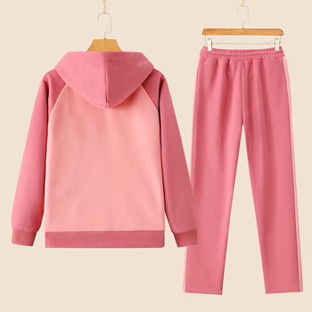 Set cardigan cu glugă din bumbac pentru femei — mâneci lungi, stil casual, amestec bumbac-poliester, lansare toamnă 2023