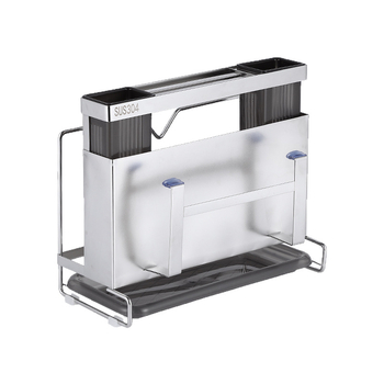 Ανοξείδωτος χώρος αποθήκευσης μαχαιρών και ράφι για σανίδες κοπής, κουζίνα, επιτραπέζιος, πολυλειτουργικός, φορητός, χωρίς εγκατάσταση