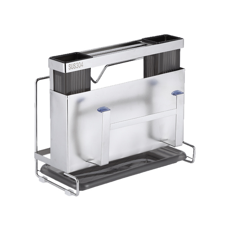 Ανοξείδωτος χώρος αποθήκευσης μαχαιρών και ράφι για σανίδες κοπής, κουζίνα, επιτραπέζιος, πολυλειτουργικός, φορητός, χωρίς εγκατάσταση