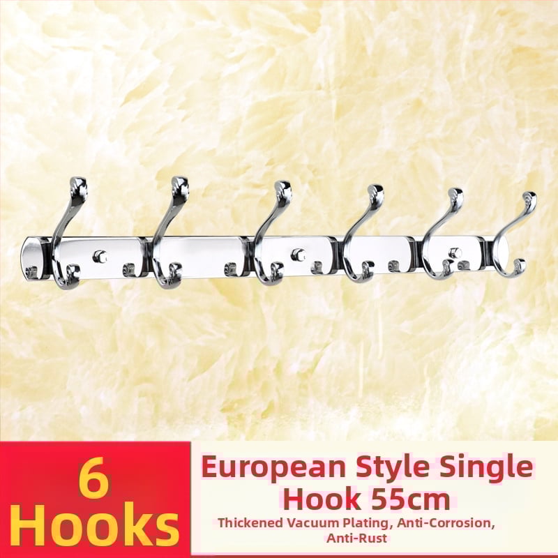 Закачалка за баня от алуминиев сплав, стенна, електроплакирана, модерен минималистичен стил, комплект от 2 броя в кутия, пакет от 40 кутии