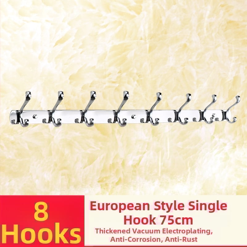 Закачалка за баня от алуминиев сплав, стенна, електроплакирана, модерен минималистичен стил, комплект от 2 броя в кутия, пакет от 40 кутии