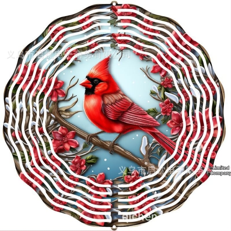 3D метално звънче за вятър с животински мотив — печатно метално украшение за двор, градина и балкон