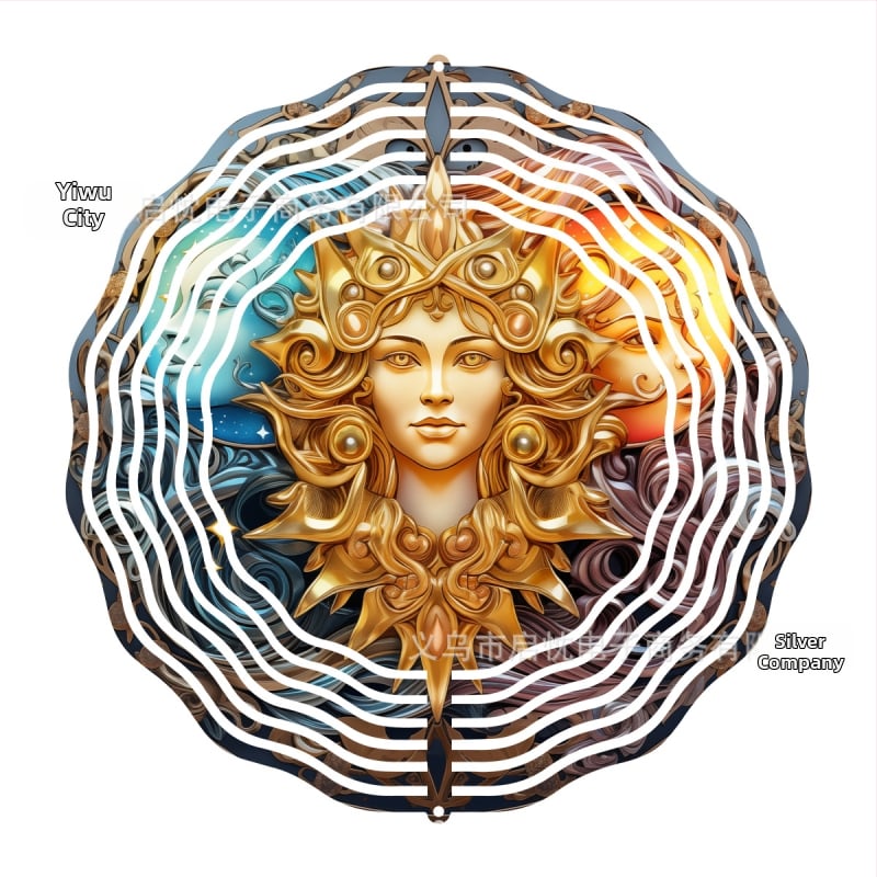 3D метално звънче за вятър с животински мотив — печатно метално украшение за двор, градина и балкон