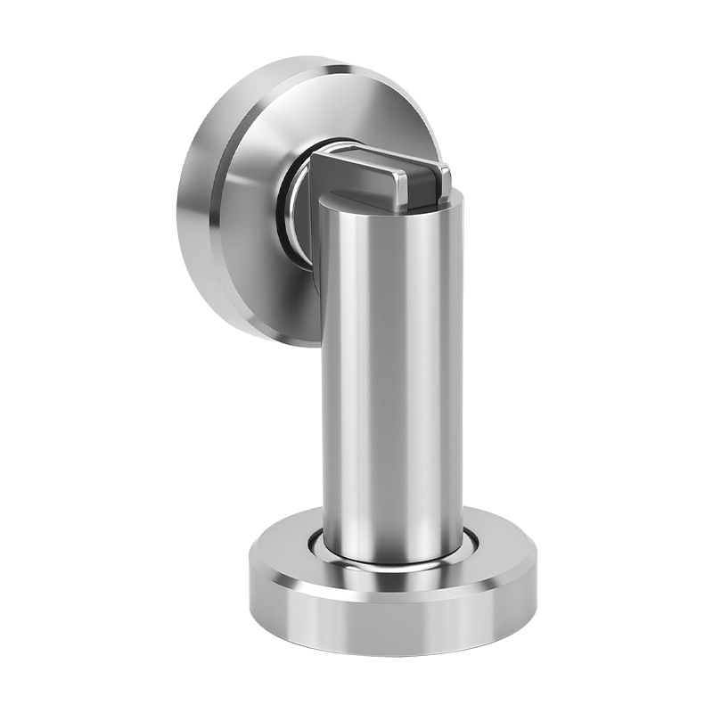 Stop magnet pentru uși, din oțel inoxidabil, model 888, montaj pe perete sau pe podea, suprafață lustruită