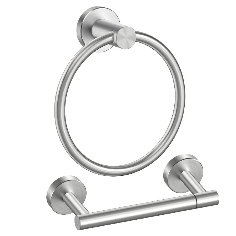 Zidni držač za toaletni papir i ručnik od nehrđajućeg čelika, kvadratnog oblika, moderni stil, nosivost 20 kg