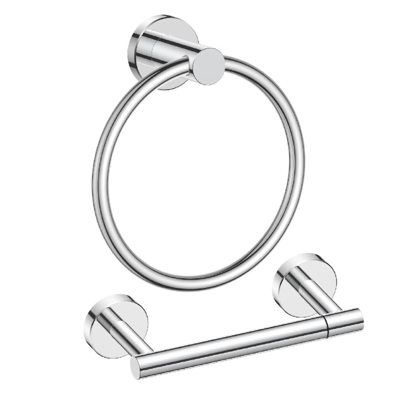 Zidni držač za toaletni papir i ručnik od nehrđajućeg čelika, kvadratnog oblika, moderni stil, nosivost 20 kg