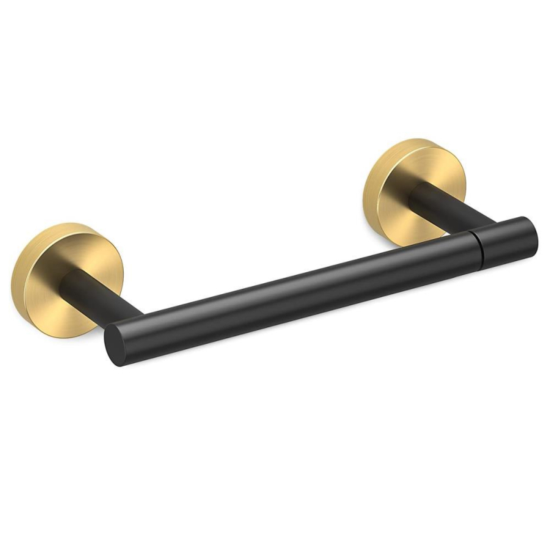 Zidni držač za toaletni papir i ručnik od nehrđajućeg čelika, kvadratnog oblika, moderni stil, nosivost 20 kg