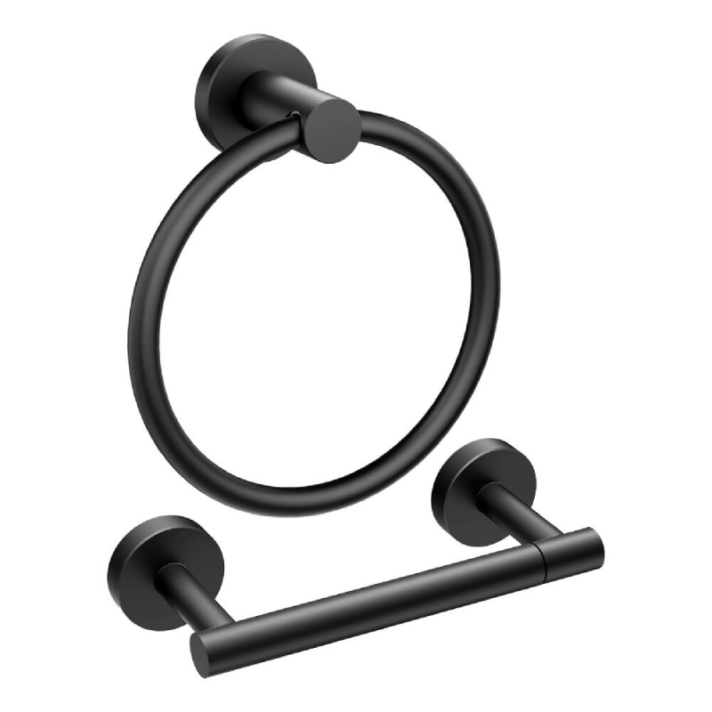 Zidni držač za toaletni papir i ručnik od nehrđajućeg čelika, kvadratnog oblika, moderni stil, nosivost 20 kg