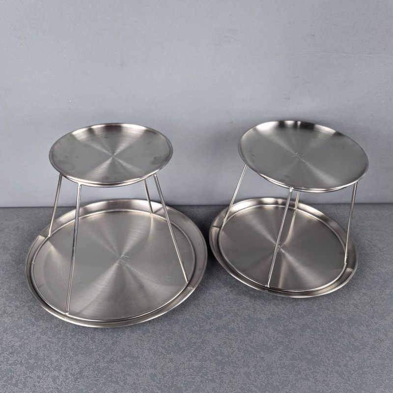 Set nosača za poslužavnik morskim plodovima od nehrđajućeg čelika, 200 g, veličine 15–30 cm, mogućnost prilagodbe