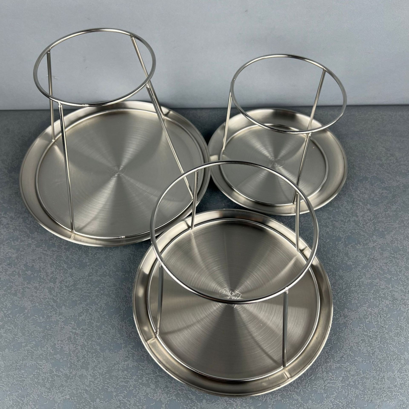 Set nosača za poslužavnik morskim plodovima od nehrđajućeg čelika, 200 g, veličine 15–30 cm, mogućnost prilagodbe