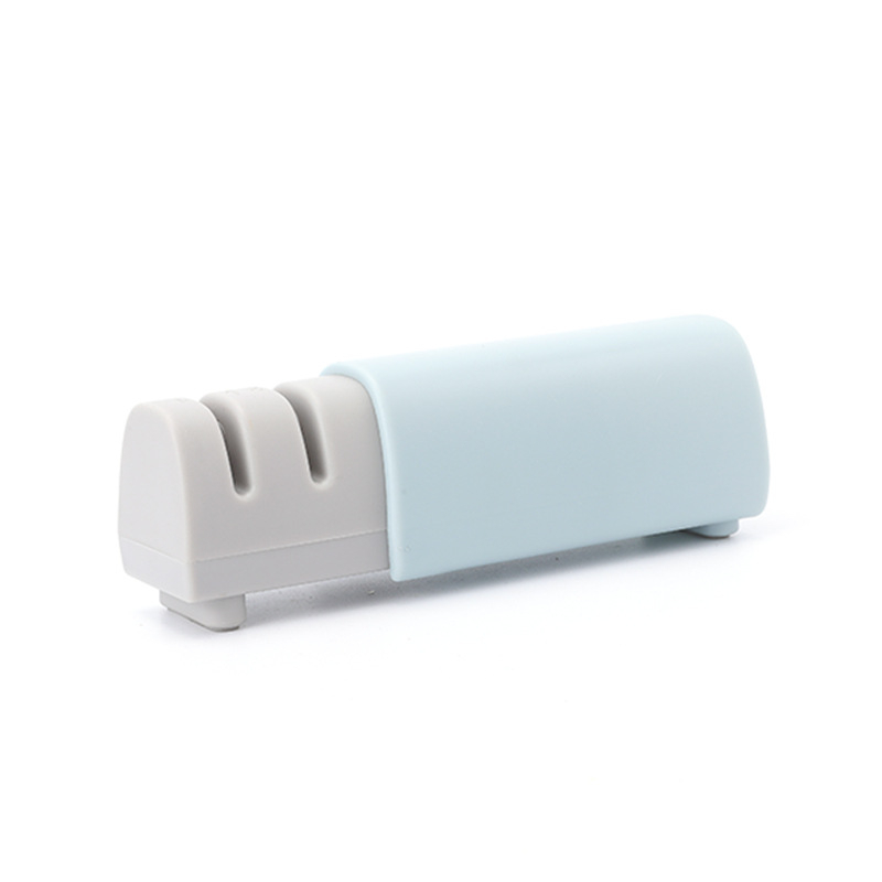 Mini ascuțitor manual pentru cuțite de bucătărie, două trepte, design telescopic