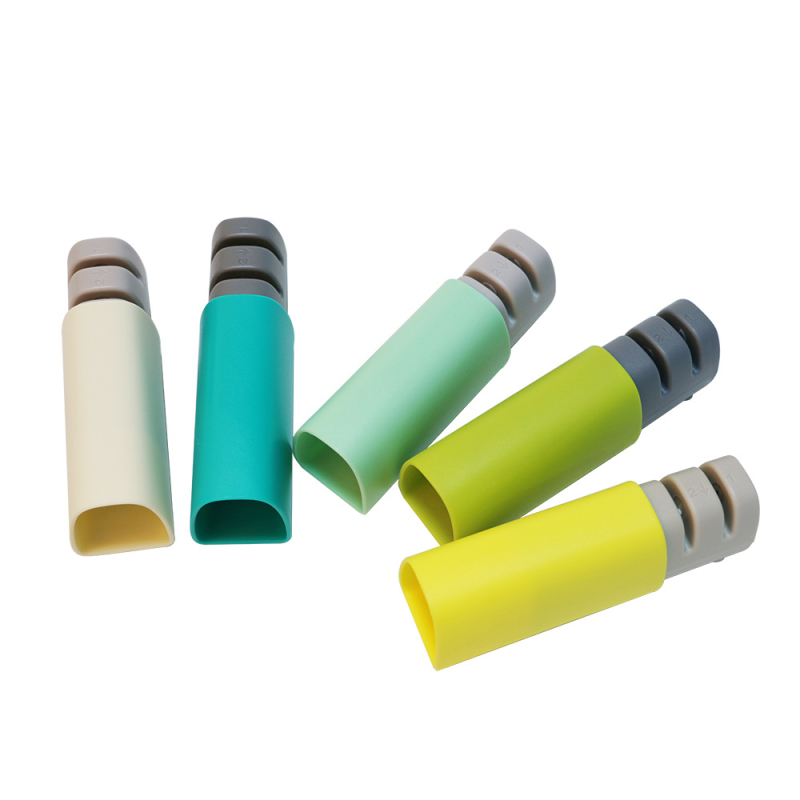 Mini ascuțitor manual pentru cuțite de bucătărie, două trepte, design telescopic