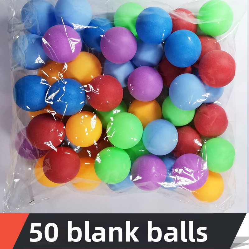 Stolnotenisová loptička s číslicami a nápismi — PP materiál; Kategória: stolný tenis; Aplikácie: Iné