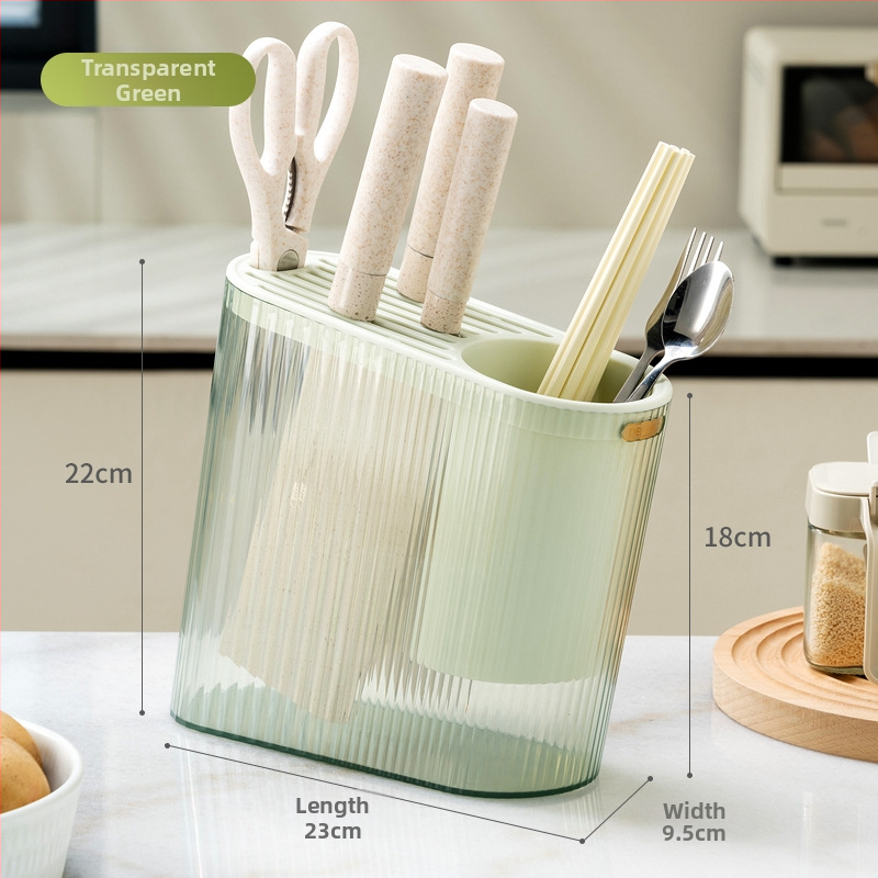 Suport cuțite din oțel inoxidabil pentru blat — organizator de bucătărie multifuncțional, stil modern minimalist, Origine Guangdong