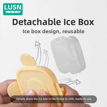 Cutie pentru păstrarea hranei pentru bebeluți – pătrată din plastic, compatibilă cu cuptorul cu microunde, menține prospețimea, capacitate sub 300 ml