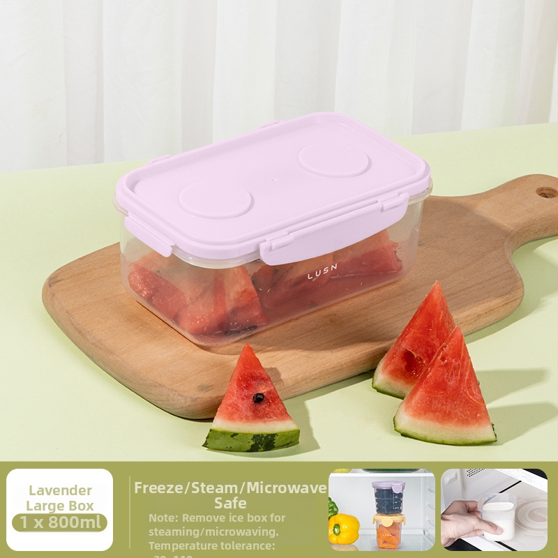 Cutie pentru păstrarea hranei pentru bebeluți – pătrată din plastic, compatibilă cu cuptorul cu microunde, menține prospețimea, capacitate sub 300 ml