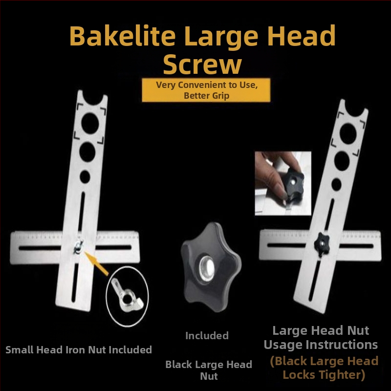 Univerzálny otvárač otvorov v dlaždiciach a lokalizačná pravítko pre murárske práce