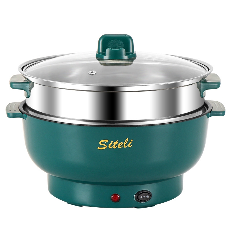 Sitley TY-28 Elektrický horúci hrniec, veľká kapacita 2,1–4 l, pre 4–5 osôb, 2 vrstvy, vnútorný antiadhézny povrch, spodné vykurovanie, domáce použitie