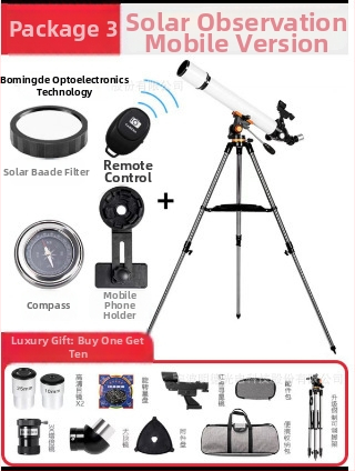 Astronomický ďalekohľad 70700 – veľký priemer, vysoké zväčšenie, HD optika, pre študentov