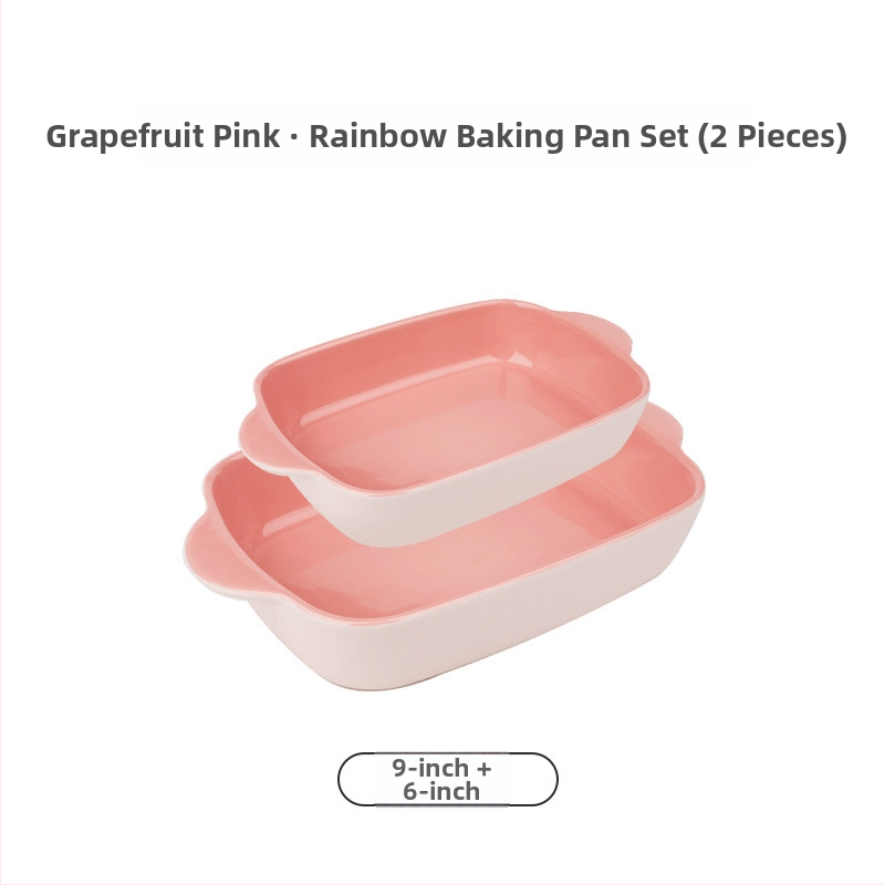 Tavă de copt din porțelan, dreptunghiulară, compatibilă cu microunde, stil japonez