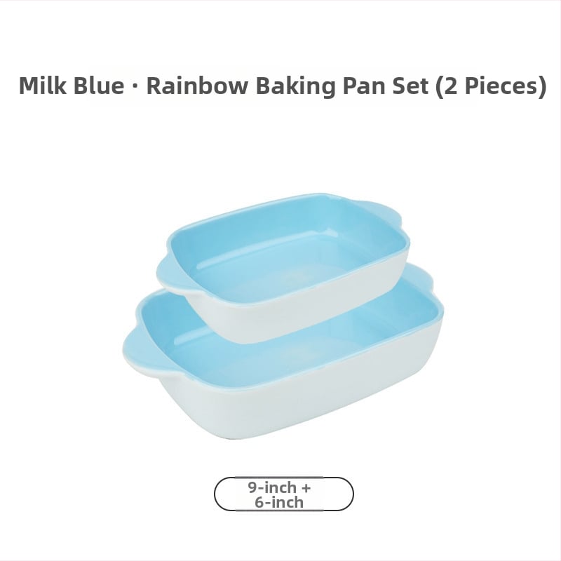 Tavă de copt din porțelan, dreptunghiulară, compatibilă cu microunde, stil japonez