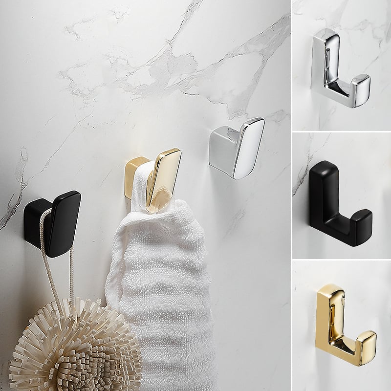 Закачалка за кърпи за баня, медно-цинкова сплав, електроплакиране, стил светъл лукс, Ming fang, тегло 159