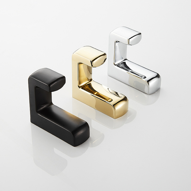 Закачалка за кърпи за баня, медно-цинкова сплав, електроплакиране, стил светъл лукс, Ming fang, тегло 159