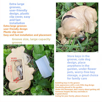 Смолена външна градинска декорация с кутия за ключове, модерен минималистичен стил, подходящ подарък за рожден ден и домакинство