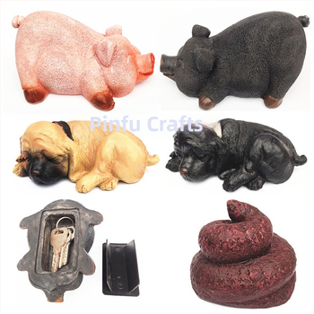 Смолена външна градинска декорация с кутия за ключове, модерен минималистичен стил, подходящ подарък за рожден ден и домакинство