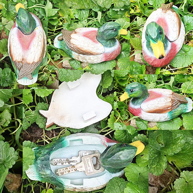 Смолена външна градинска декорация с кутия за ключове, модерен минималистичен стил, подходящ подарък за рожден ден и домакинство