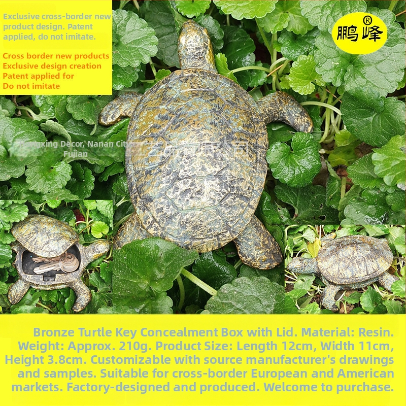 Смолена външна градинска декорация с кутия за ключове, модерен минималистичен стил, подходящ подарък за рожден ден и домакинство