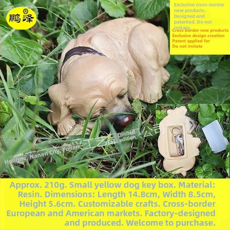 Смолена външна градинска декорация с кутия за ключове, модерен минималистичен стил, подходящ подарък за рожден ден и домакинство