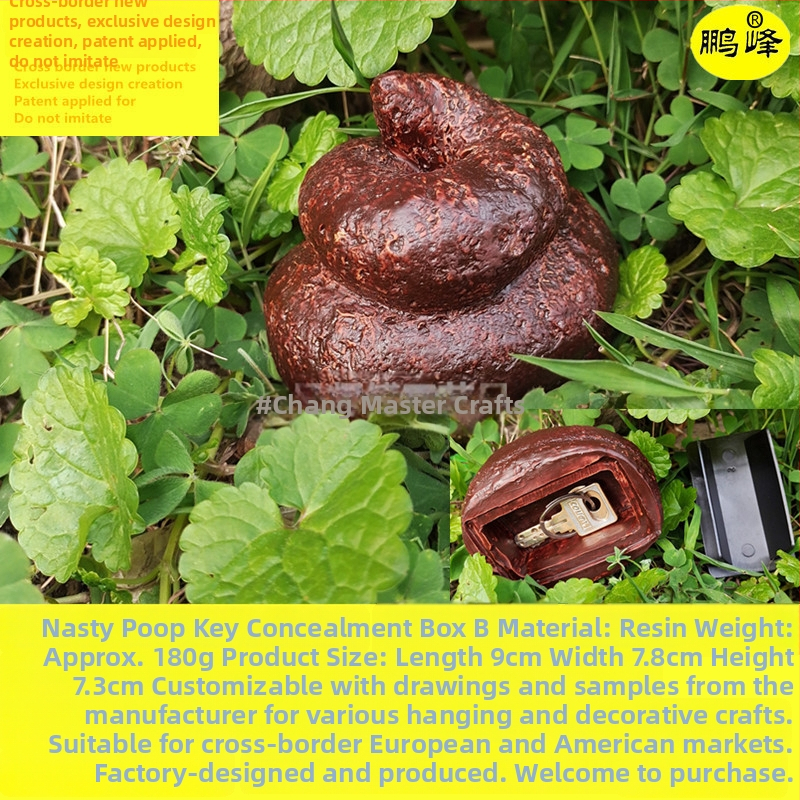 Смолена външна градинска декорация с кутия за ключове, модерен минималистичен стил, подходящ подарък за рожден ден и домакинство