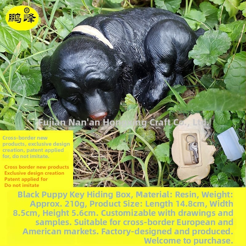 Смолена външна градинска декорация с кутия за ключове, модерен минималистичен стил, подходящ подарък за рожден ден и домакинство