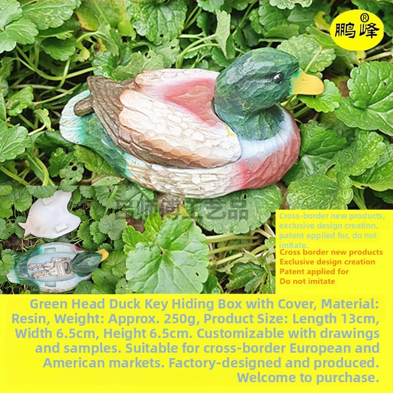 Смолена външна градинска декорация с кутия за ключове, модерен минималистичен стил, подходящ подарък за рожден ден и домакинство