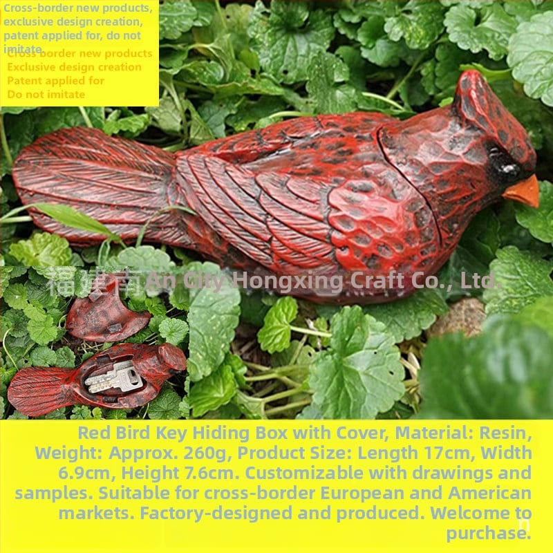 Смолена външна градинска декорация с кутия за ключове, модерен минималистичен стил, подходящ подарък за рожден ден и домакинство