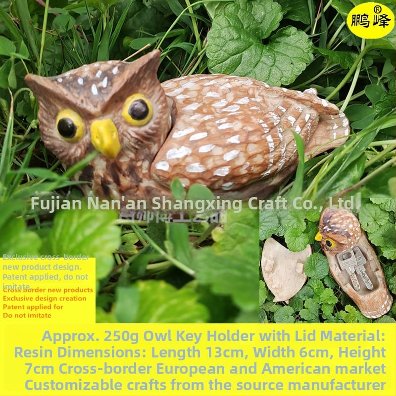 Смолена външна градинска декорация с кутия за ключове, модерен минималистичен стил, подходящ подарък за рожден ден и домакинство