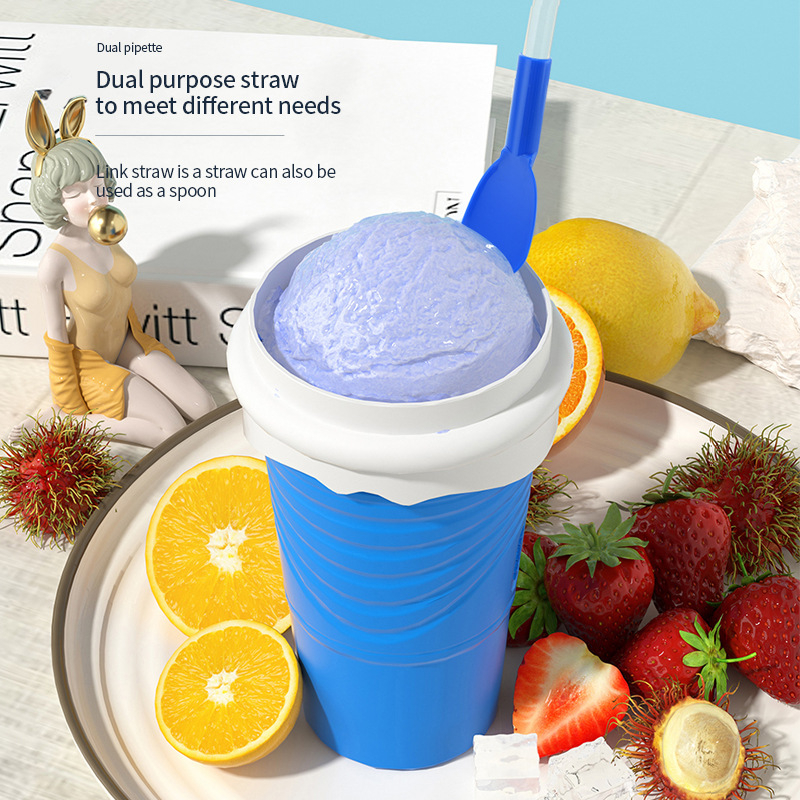 Κούπα συμπίεσης για παιδιά — διπλού τοιχώματος φορητή ψύξη ποτών, υλικά: σιλικόνη + EVA + PP, Μάρκα: ruya, βάρος 540 g