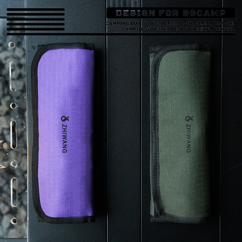 Set de tacâmuri din oțel inoxidabil, 14 piese, cu husă de depozitare, pentru camping, grătar și călătorii — cuțit, furculiță, lingură și bețișoare