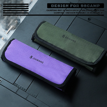 Set de tacâmuri din oțel inoxidabil, 14 piese, cu husă de depozitare, pentru camping, grătar și călătorii — cuțit, furculiță, lingură și bețișoare