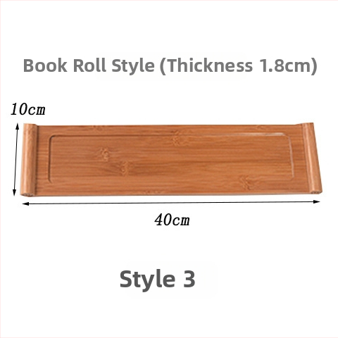 Tavă de bambus cu logo gravat, tavă dreptunghiulară pentru ceai, pâine, fructe și grătar, suprafață pictată manual, stil modern minimalist