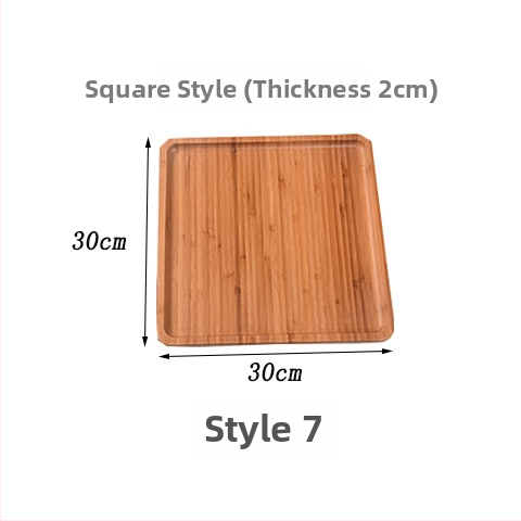 Tavă de bambus cu logo gravat, tavă dreptunghiulară pentru ceai, pâine, fructe și grătar, suprafață pictată manual, stil modern minimalist