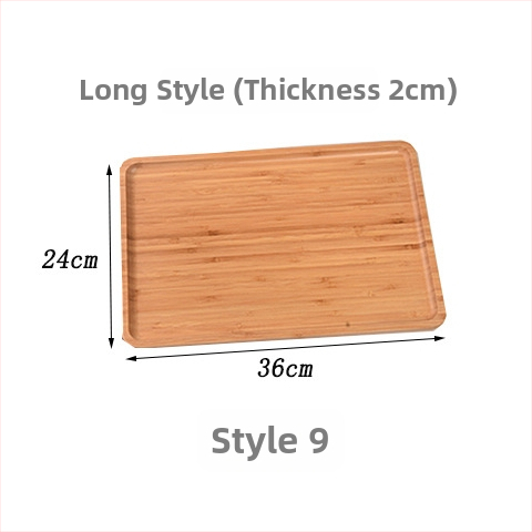 Tavă de bambus cu logo gravat, tavă dreptunghiulară pentru ceai, pâine, fructe și grătar, suprafață pictată manual, stil modern minimalist