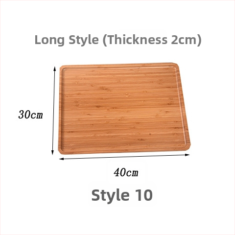 Tavă de bambus cu logo gravat, tavă dreptunghiulară pentru ceai, pâine, fructe și grătar, suprafață pictată manual, stil modern minimalist