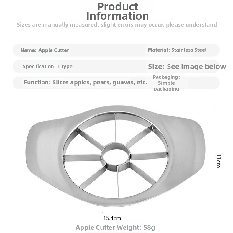 Nerezový delič ovocia – moderný minimalistický dizajn, vhodný pre domáce použitie, internát a nájomné byty; spustené v roku 2014