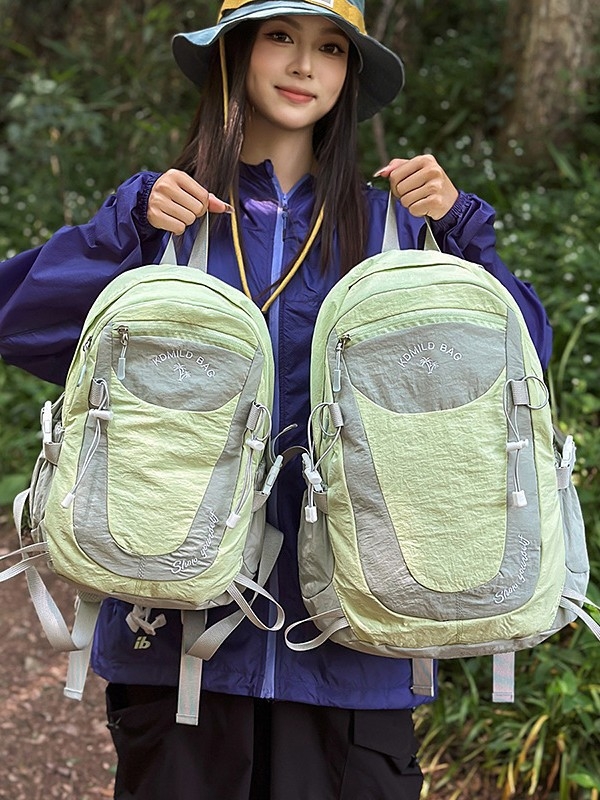 Sportska ranac za planinarenje i vanjske aktivnosti – lagani ranac od najlona, unisex, zakrivljene naramenice, jesen 2025