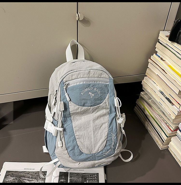 Sportska ranac za planinarenje i vanjske aktivnosti – lagani ranac od najlona, unisex, zakrivljene naramenice, jesen 2025