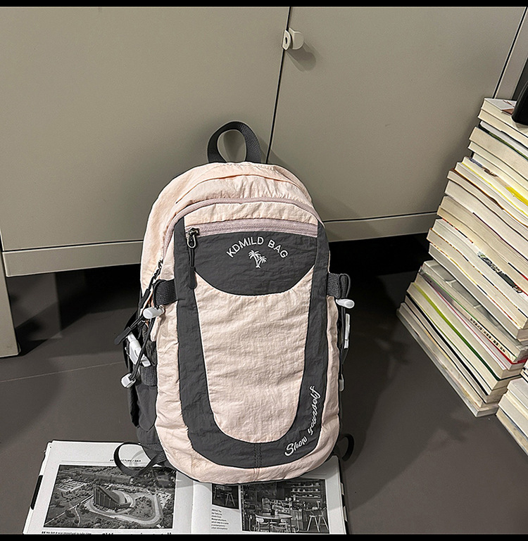 Sportska ranac za planinarenje i vanjske aktivnosti – lagani ranac od najlona, unisex, zakrivljene naramenice, jesen 2025