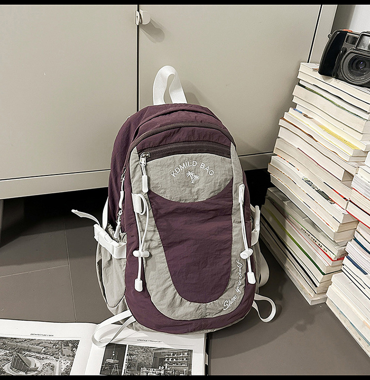 Sportska ranac za planinarenje i vanjske aktivnosti – lagani ranac od najlona, unisex, zakrivljene naramenice, jesen 2025