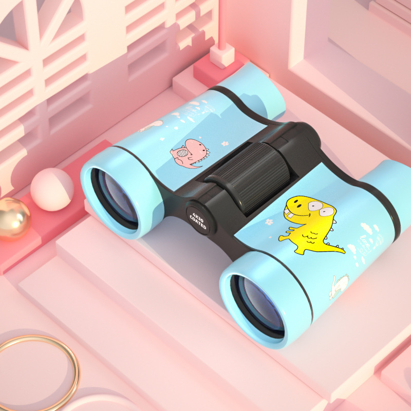 Dječji binokular – igračka, maskirani vanjski dizajn, gumasto kućište, izlazna zjenica 5 mm+